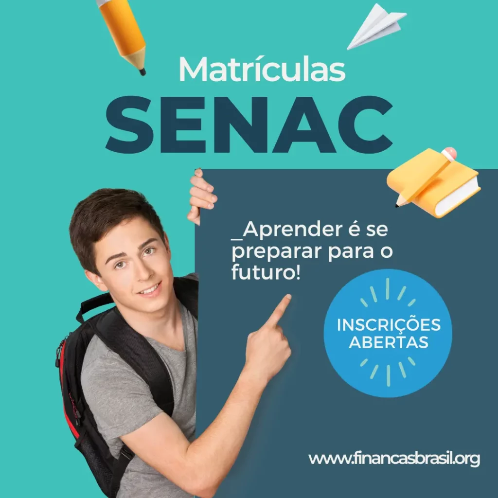 O Senac (Serviço Nacional de Aprendizagem Comercial) é reconhecido nacionalmente por oferecer diversos cursos de qualidade.